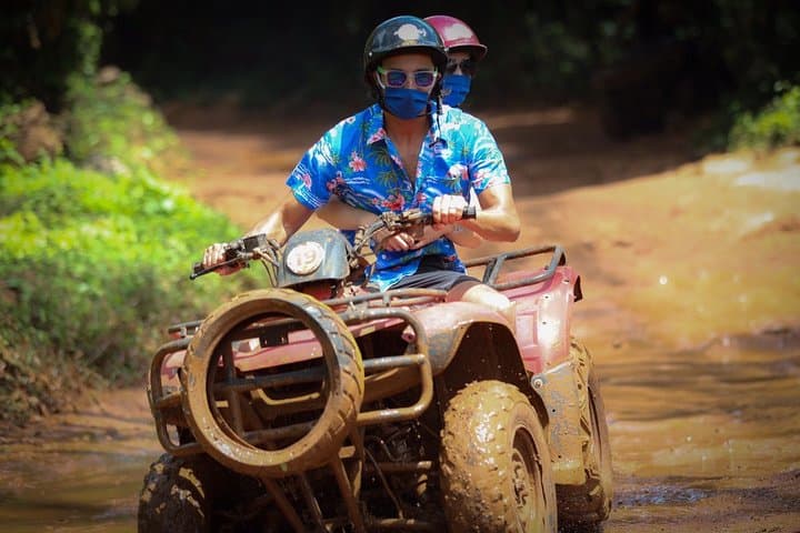 Day-Long ATV, Zipline & Cenote Combo with Romantic Nichupte Galleon Dinner photo 4