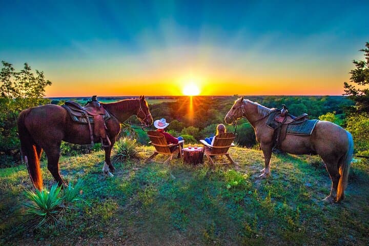 Sunset Horseback Ride at Brazos Bluffs Ranch — Waco Scenic Trail Ride