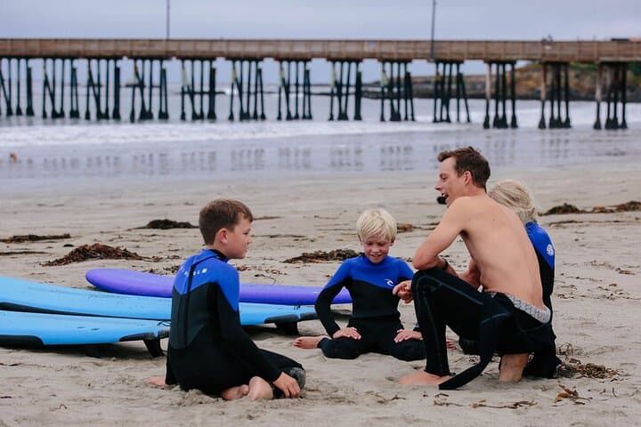 Private Surf Lesson in Morro Bay — Learn to Stand Up in Cayucos' Gentle Breaks photo 2