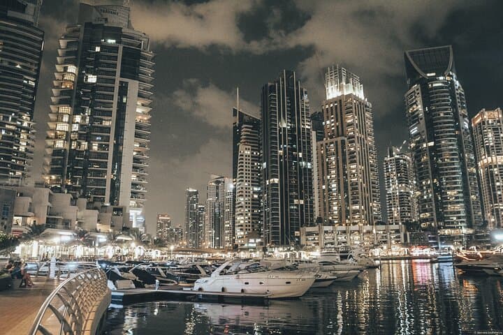 Dubai After Dark: Private Night Walking Tour of Marina, Opera & JBR