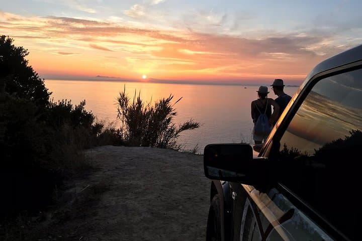 Private Sunset Jeep Safari in NW Corfu — Cape Drastis, Afionas & Dinner