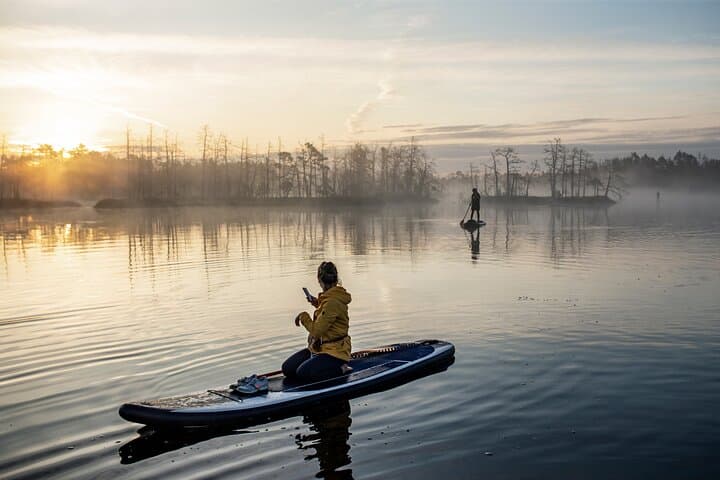 Sunrise and Sunset SUP & Kayak Bog Adventure from Riga