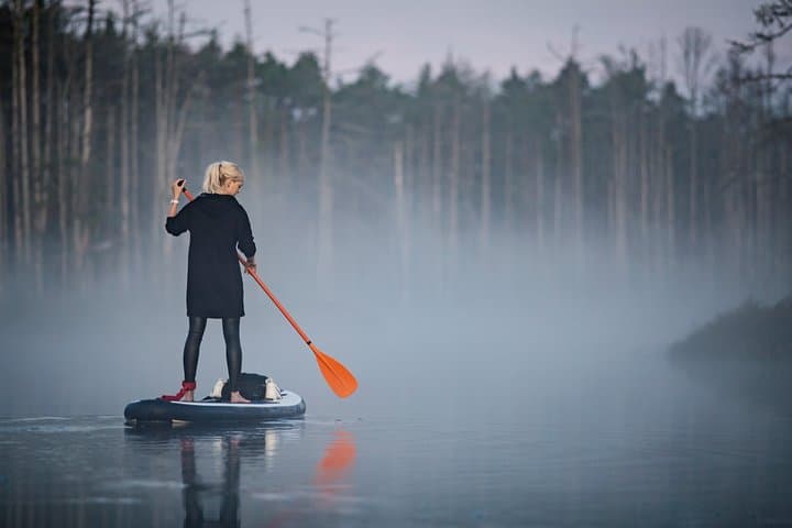 Sunrise and Sunset SUP & Kayak Bog Adventure from Riga photo 5
