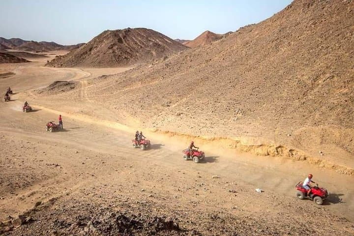 Hurghada Desert Quad Bike Safari: Sunset Dunes & Bedouin Tea Experience photo 1