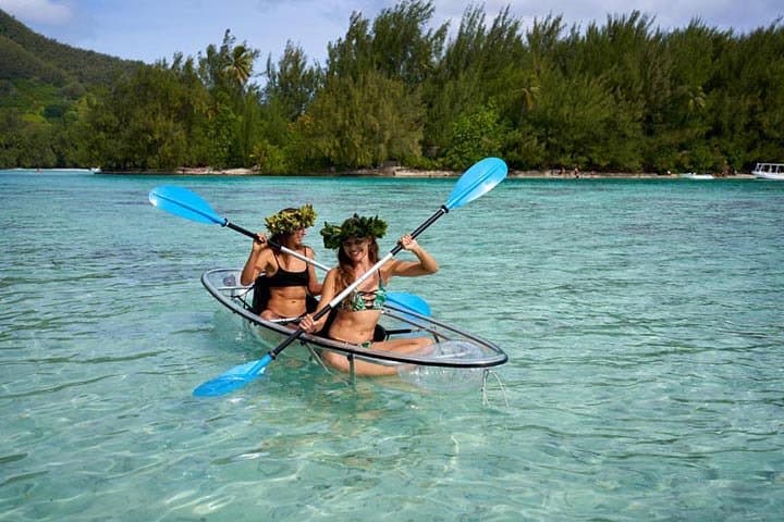 Moorea Transparent Kayak Lagoon Eco-Excursion — Half-Day Guided Tour