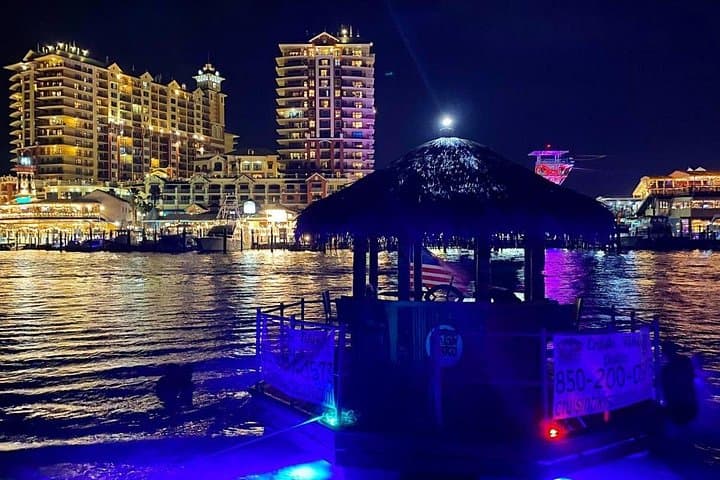 Destin Fireworks Cruise on Original Cruisin' Tikis — Harbor Evening Tiki Boat photo 3