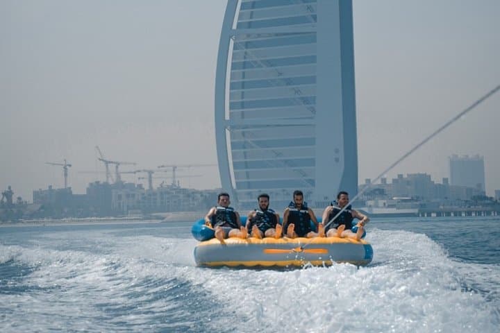Speedboat Tubing in Dubai: 60-Min Private Group Ride with Burj Al Arab Views photo 4