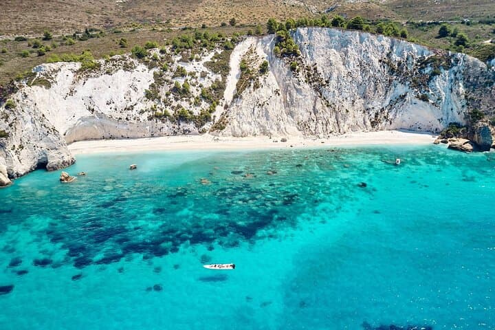 Kefalonia Cruise to White Rocks, Vardiani & Xi (Xi Beach) with Lunch and Wine photo 3
