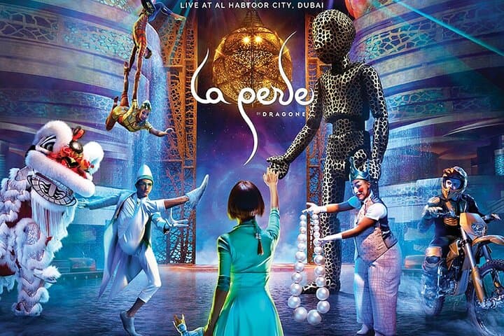 Dubai Frame and La Perle Dragon Gold: Skyline Views and Nighttime Spectacle (Transfers Included)