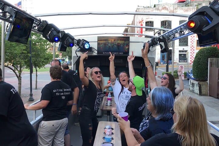 Nashville Open-Air Party Bus with DJ & Bartender 2-Hour Tour
