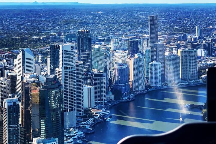 Sunset Helicopter Tour Over Brisbane CBD and Mt Coot-tha