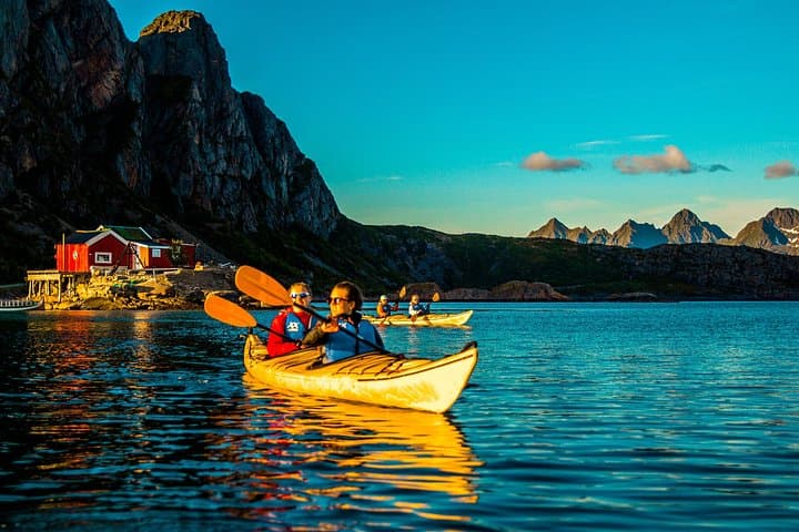Evening Kayaking in Svolvær: Paddle the Lofoten Sea at Golden Hour