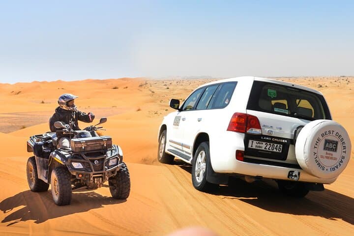 Dubai ATV Quadbike Desert Safari: Self-Ride Quad, Camel Trek & Sandboarding photo 2