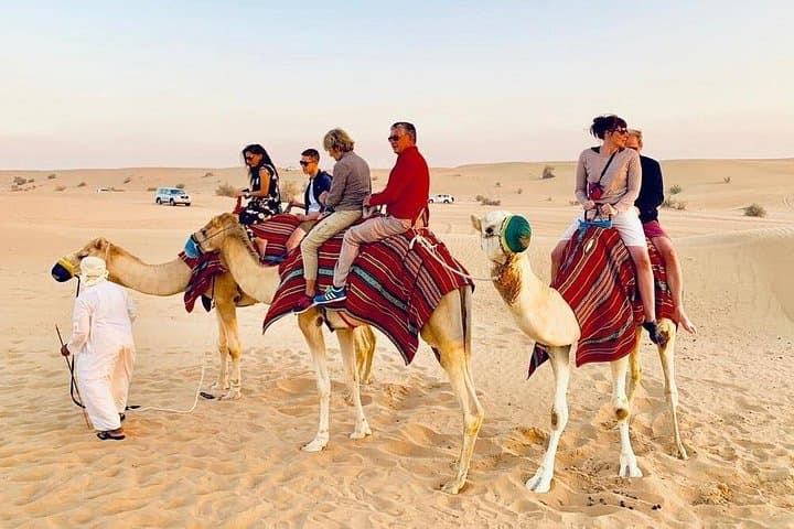 Morning Red Dune Safari with Camel Trekking and Sandboarding in Dubai photo 4
