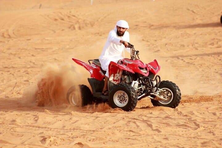 Dubai Lahbab Desert Safari: Quad Ride, Sandboarding & Premium BBQ Camp photo 4