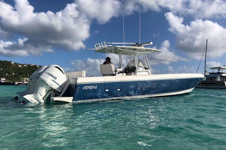 Full-Day St. Thomas Private Boat Rental on a 37' Intrepid Powerboat photo 2