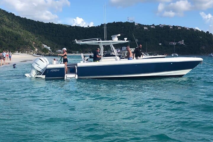 Full-Day Snorkeling and Beach Hopping Aboard 37' Intrepid in St. Thomas & St. John