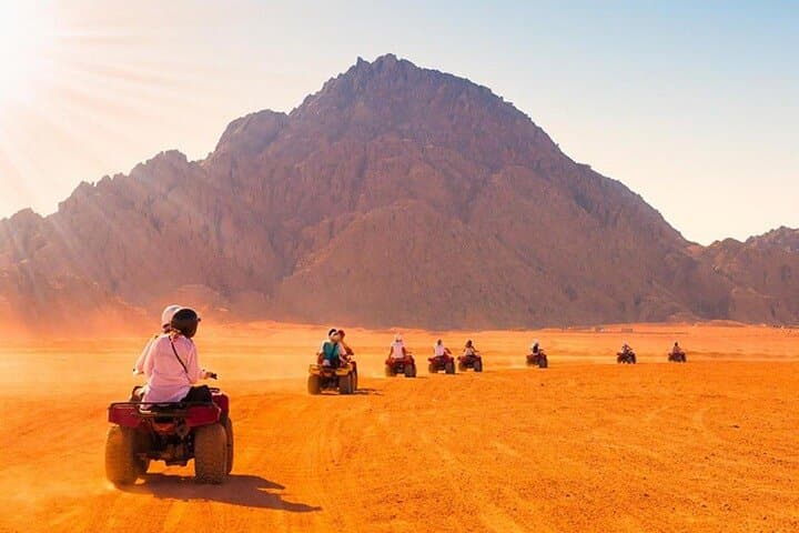 Three Pools Snorkel and Desert Quad Adventure from Dahab