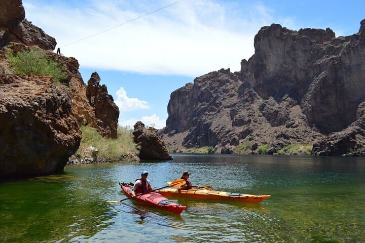 Paddling to Emerald Cave: Guided Kayak Tour Through Black Canyon from Las Vegas