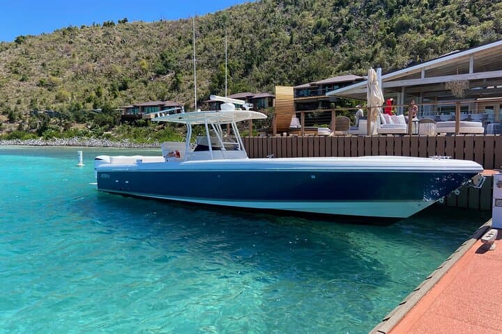Full-Day St. Thomas Private Boat Rental on a 37' Intrepid Powerboat