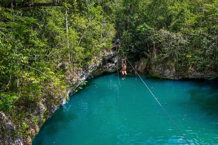 Semi-Private Riviera Maya Cenote Tour: Zipline, Snorkel & Jungle Ride from Cancun photo 1