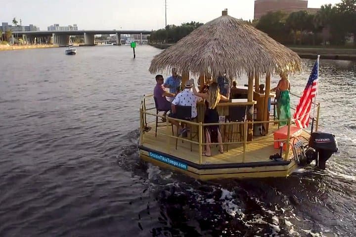 Downtown Tampa Tiki Boat Cruise — BYOB Floating Tiki Bar on the Hillsborough River photo 1