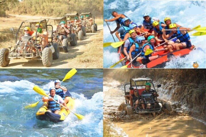 Side to Köprülü Canyon: Full-Day Rafting, Buggy Safari & Zipline Adventure