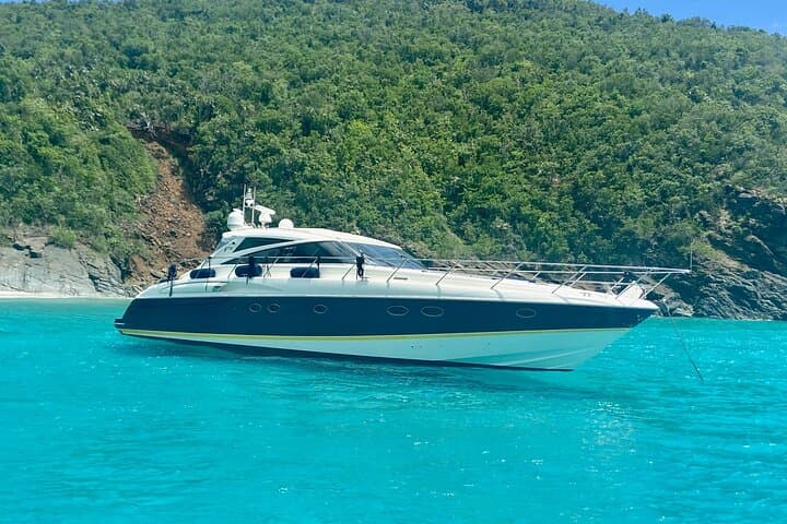 Private Luxury Yacht Charter from St. Thomas to St. John — 58' Viking Princess Day Trip
