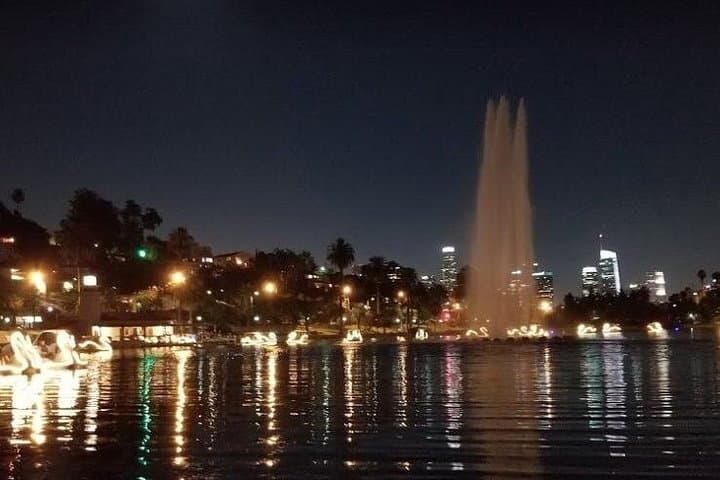 Echo Park Lake Swan Boat Night Ride: LED Paddle Boats & LA Skyline photo 5