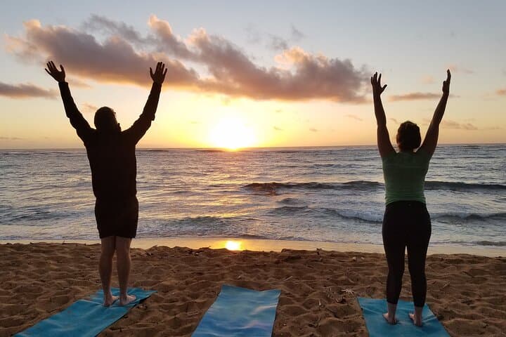 Oceanfront Morning Yoga on Kauai's East Shore photo 5