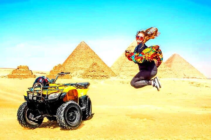 Giza Quad Bike Adventure & Camel Ride with Guided Pyramids Tour