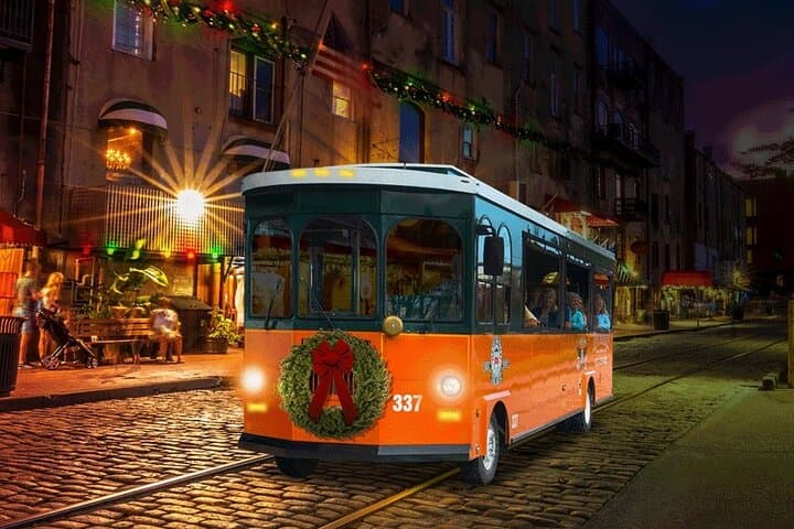 Experience Savannah’s Holiday Magic: Festive Nights and Historic Sights Trolley Tour