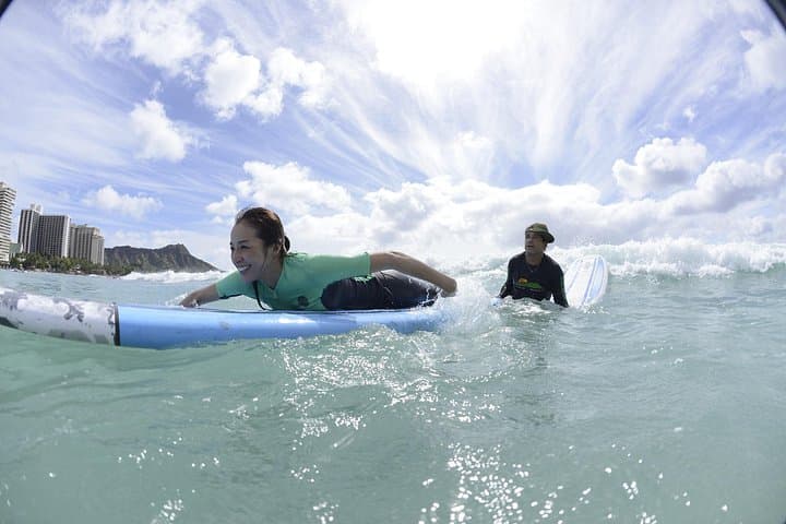 Learn to Surf Waikiki: Semi-Private Lesson for 2–3 at Waikiki Beach photo 4