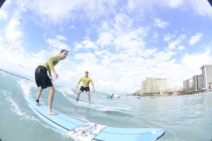 Learn to Surf Waikiki: Semi-Private Lesson for 2–3 at Waikiki Beach photo 2