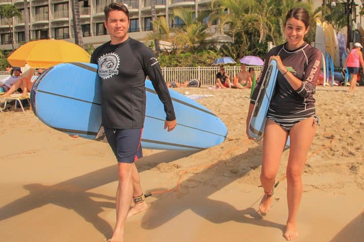 Learn to Surf Waikiki: Semi-Private Lesson for 2–3 at Waikiki Beach photo 6