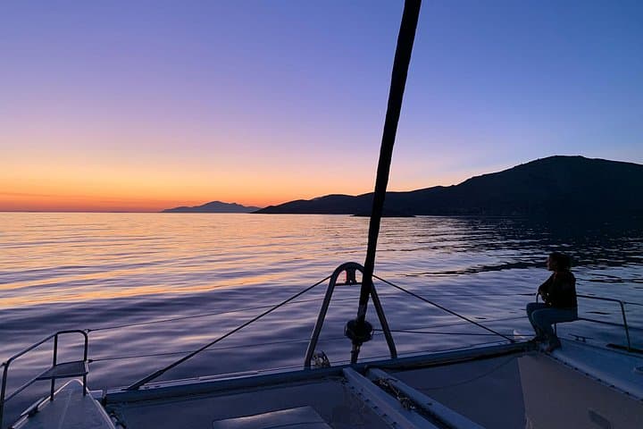 Private Catamaran Cruise from Paros — Swim Hidden Caves & Enjoy a Greek Lunch photo 3