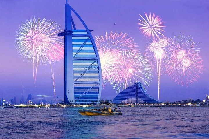 Dubai New Year's Eve High-Speed Boat Tour: Marina & Fireworks Cruise photo 1