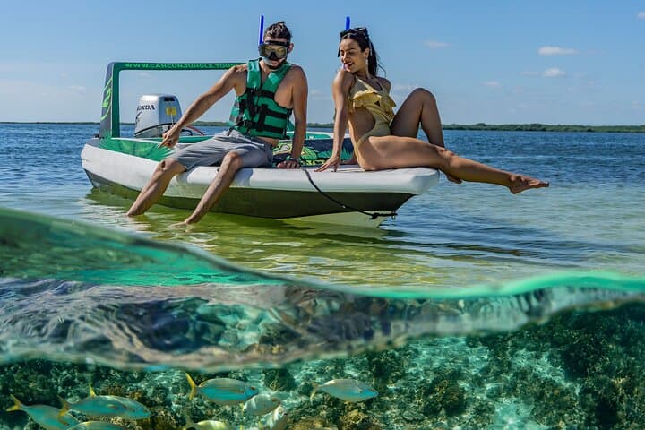 Pilot Your Own Jungle Speedboat and Snorkel the Mayan Reef in Cancún photo 3