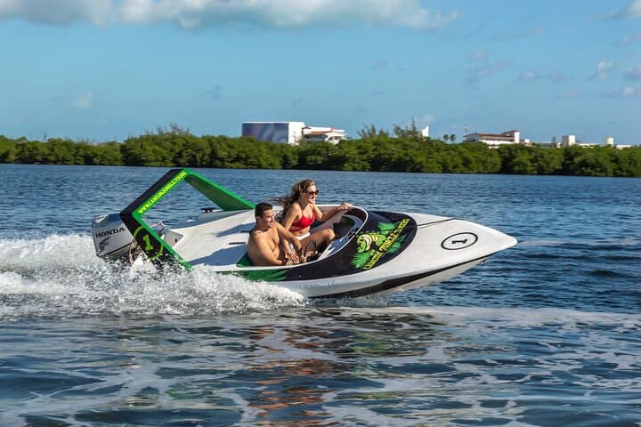 Pilot Your Own Jungle Speedboat and Snorkel the Mayan Reef in Cancún photo 1