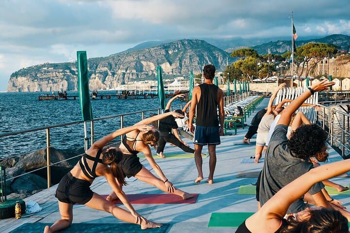 Sunset Yoga by the Sea in Sorrento: Beachfront Wellness Class