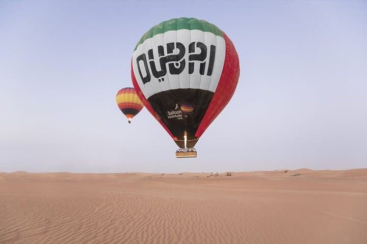 Dubai Desert Hot Air Balloon Ride with Falcon Show & Camel Experience photo 5