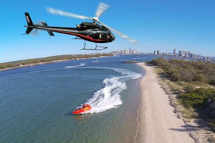 Gold Coast Helicopter Flight and Jet Boat Ride — Surfers Paradise Aerial & Jetboat Combo