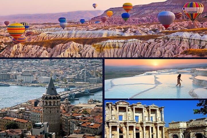 Highlights of Turkey: 7-Day Istanbul, Cappadocia, Pamukkale & Ephesus Tour