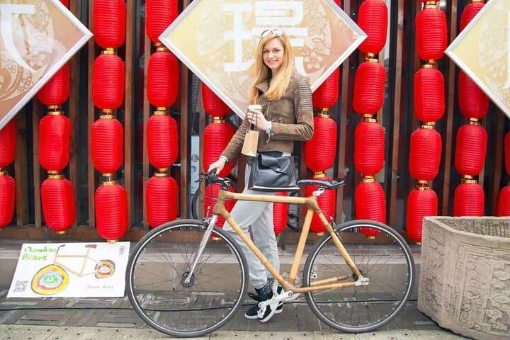 Night Bamboo Bike Tour & Chengdu Street Snacks Along the Jinjiang photo 4