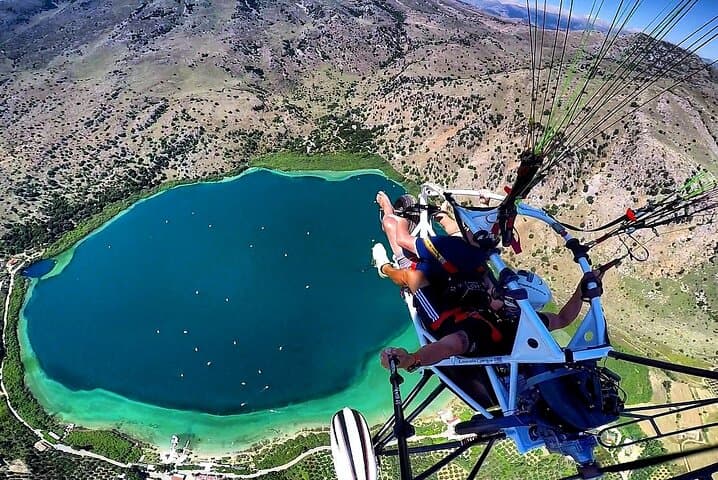 Paragliding in Crete: Tandem Coastal Flights over Chania's Cliffs