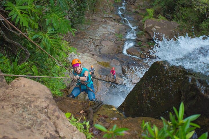 Antelope Falls Waterfall Rappelling at Bocawina, Belize — 200ft Rainforest Descent photo 6