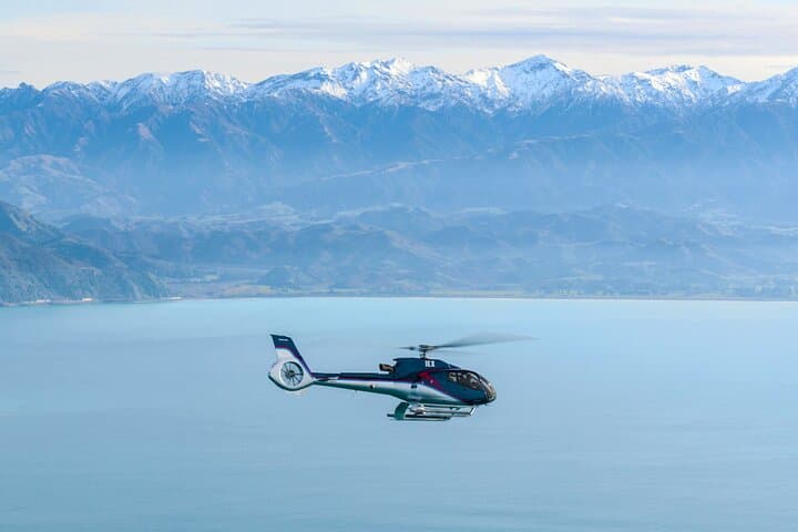 Kaikoura Helicopter Top-n-Tail Whale Watch — Alpine Landing & Coastal Flight photo 2