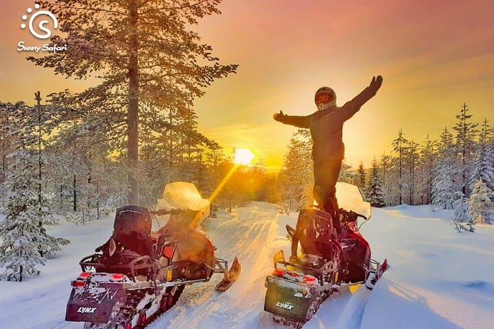 Explore the Arctic Wilderness on a Guided Snowmobile Safari in Rovaniemi