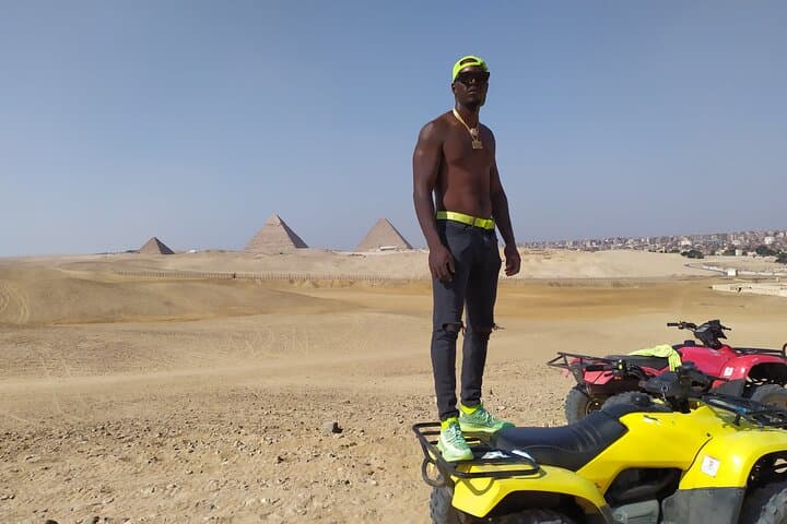 Giza Pyramid Quad Bike Desert Safari — Sunset ATV Tour photo 1
