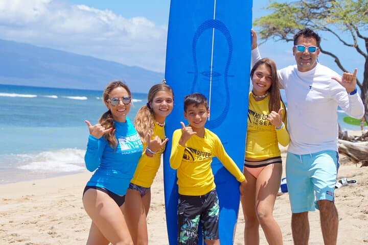 Private Surf Lesson Near Lahaina — 90‑Minute Group Lesson for 3–5